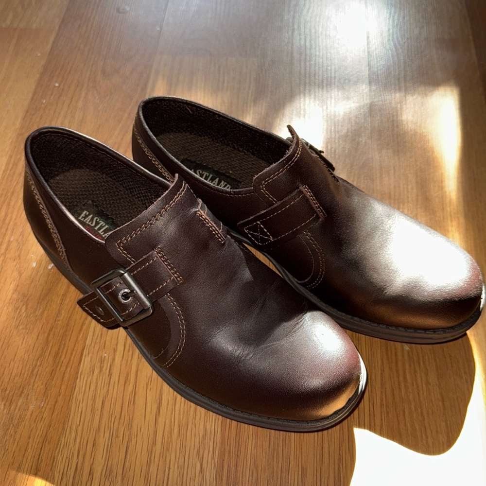 Eastland Brown Leather Loafers - Picture 2 of 8